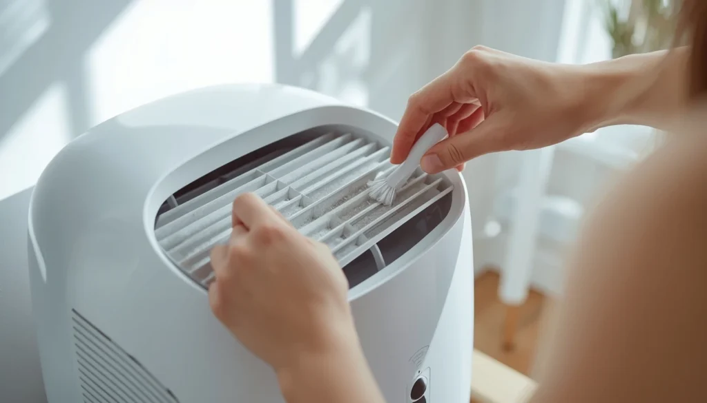 limpando um climatizador da maneira correta após seguir o passo a passo.